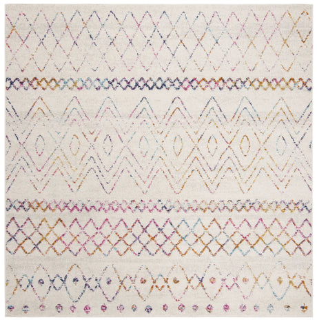 Safavieh Madison 700 6'-7" x 6'-7" Rug in Ivory / Fuchsia