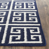 Safavieh Dhurries 3'-0" x 5'-0" Rug in Navy / Ivory