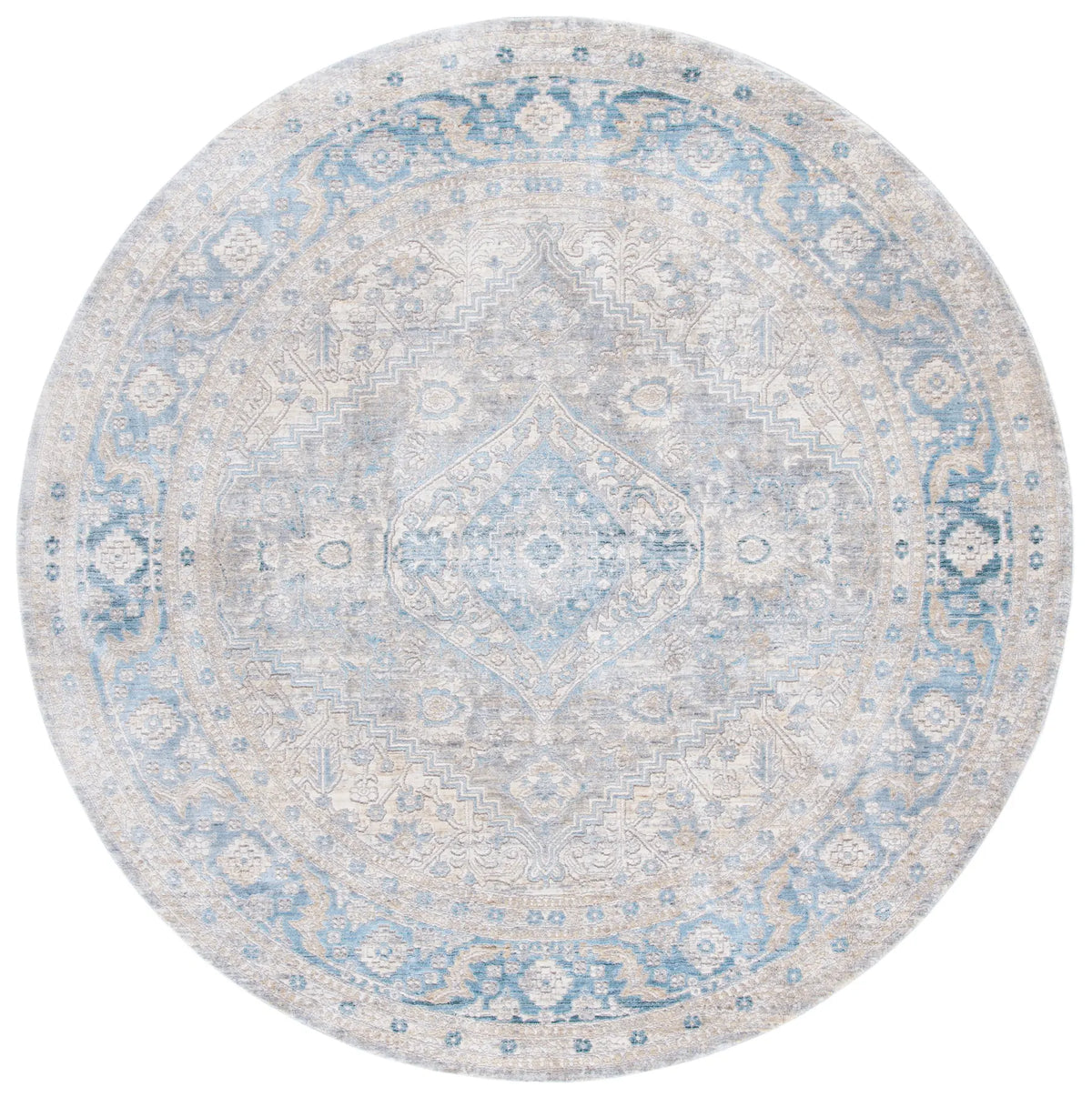 Safavieh Dream 6'-7" x 6'-7" Rug in Grey / Blue