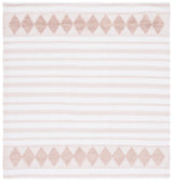 Safavieh Montauk 6'-0" x 6'-0" Rug in Pink / Ivory
