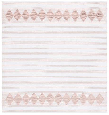 Safavieh Montauk 6'-0" x 6'-0" Rug in Pink / Ivory