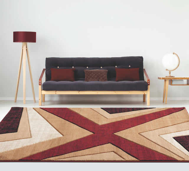 United Weavers Bristol Zine Burgundy (2050-10034) Rugs