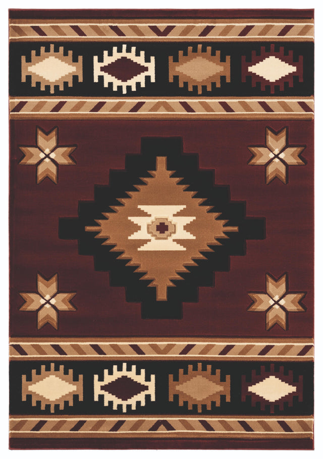 United Weavers Bristol Caliente Burgundy (2050-10434) Rugs
