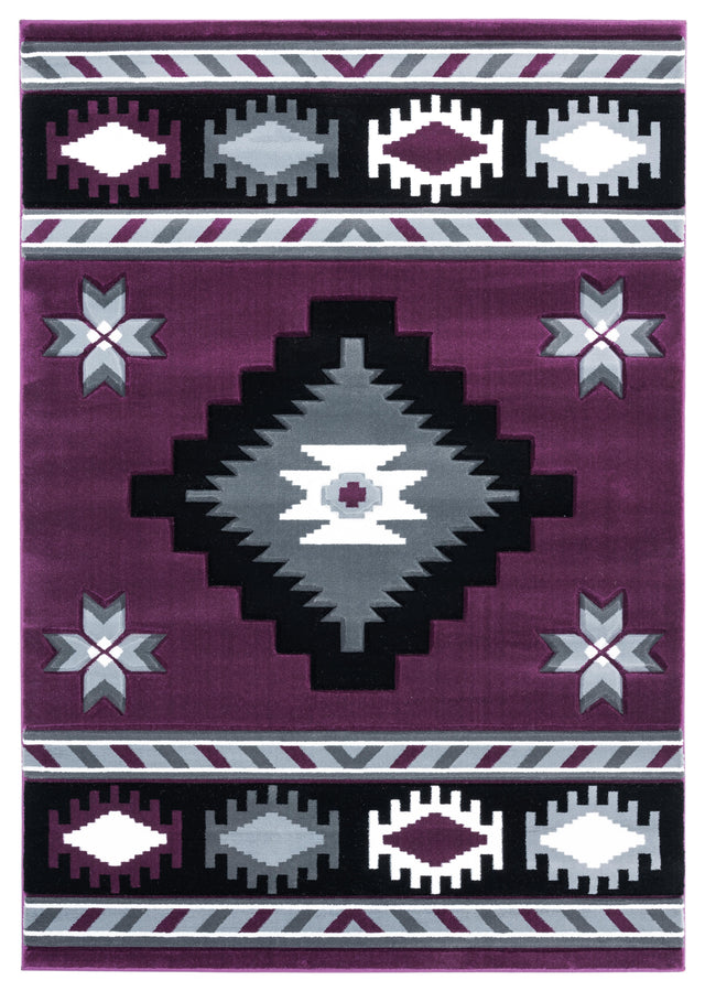 United Weavers Bristol Caliente Plum (2050-10482) Rugs