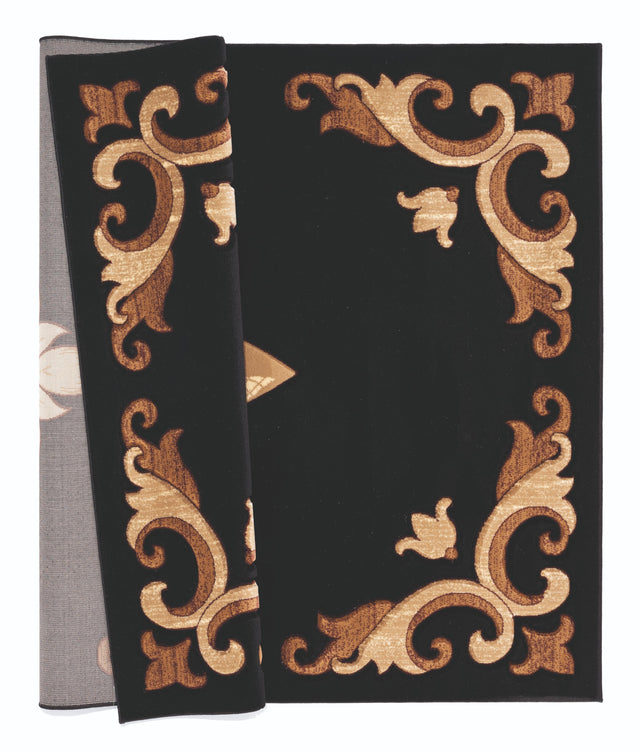 United Weavers Bristol Barnsley Black (2050-11770) Rugs