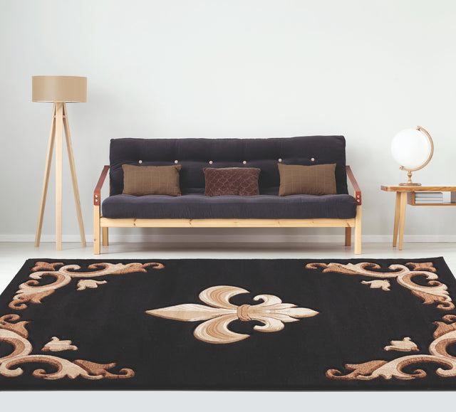 United Weavers Bristol Barnsley Black (2050-11770) Rugs