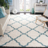 Safavieh Sgd-Dallas Shag 10'-0" x 14'-0" Rug in Ivory / Light Blue