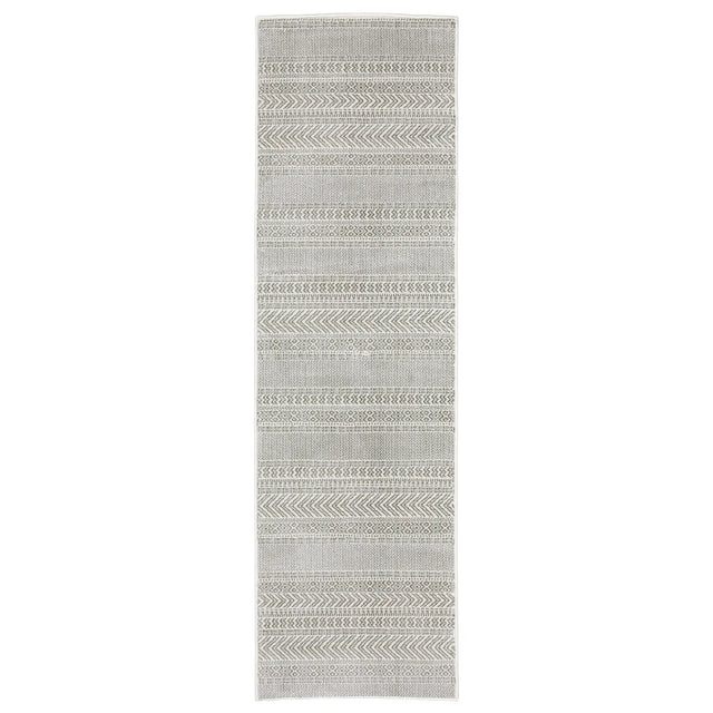 Oriental Weavers Montecito 4929E White/ Grey Rug - runner