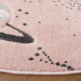Safavieh Carousel Kids 100 5'-3" x 5'-3" Rug in Pink / Purple