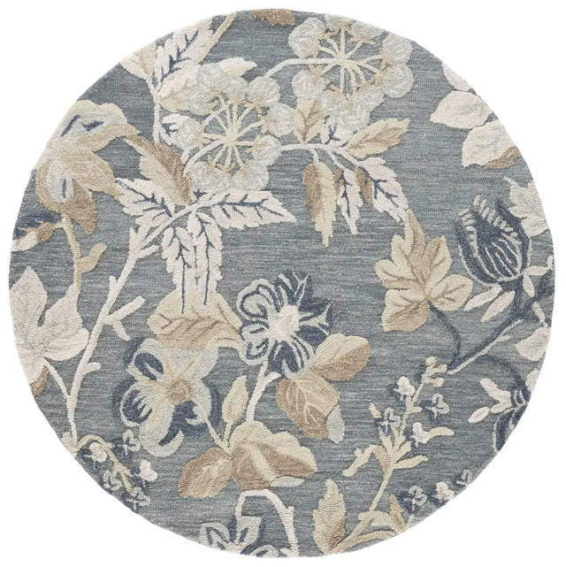 Safavieh Jardin 6'-0" x 6'-0" Rug in Blue / Beige