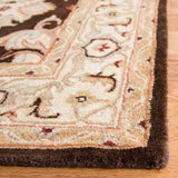 Safavieh Heritage 5'-0" x 8'-0" Rug in Espresso / Ivory