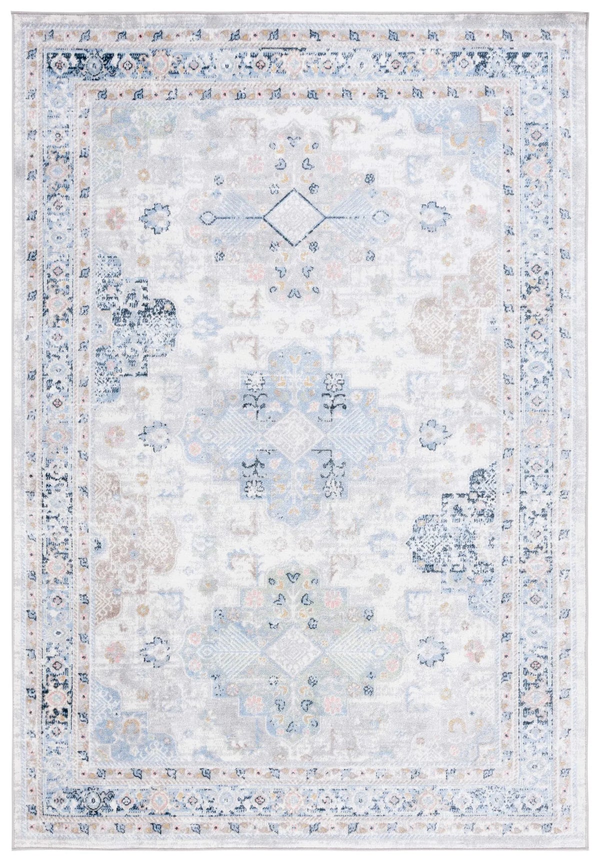 Safavieh Bayside 4'-0" x 6'-0" Rug in Grey / Blue