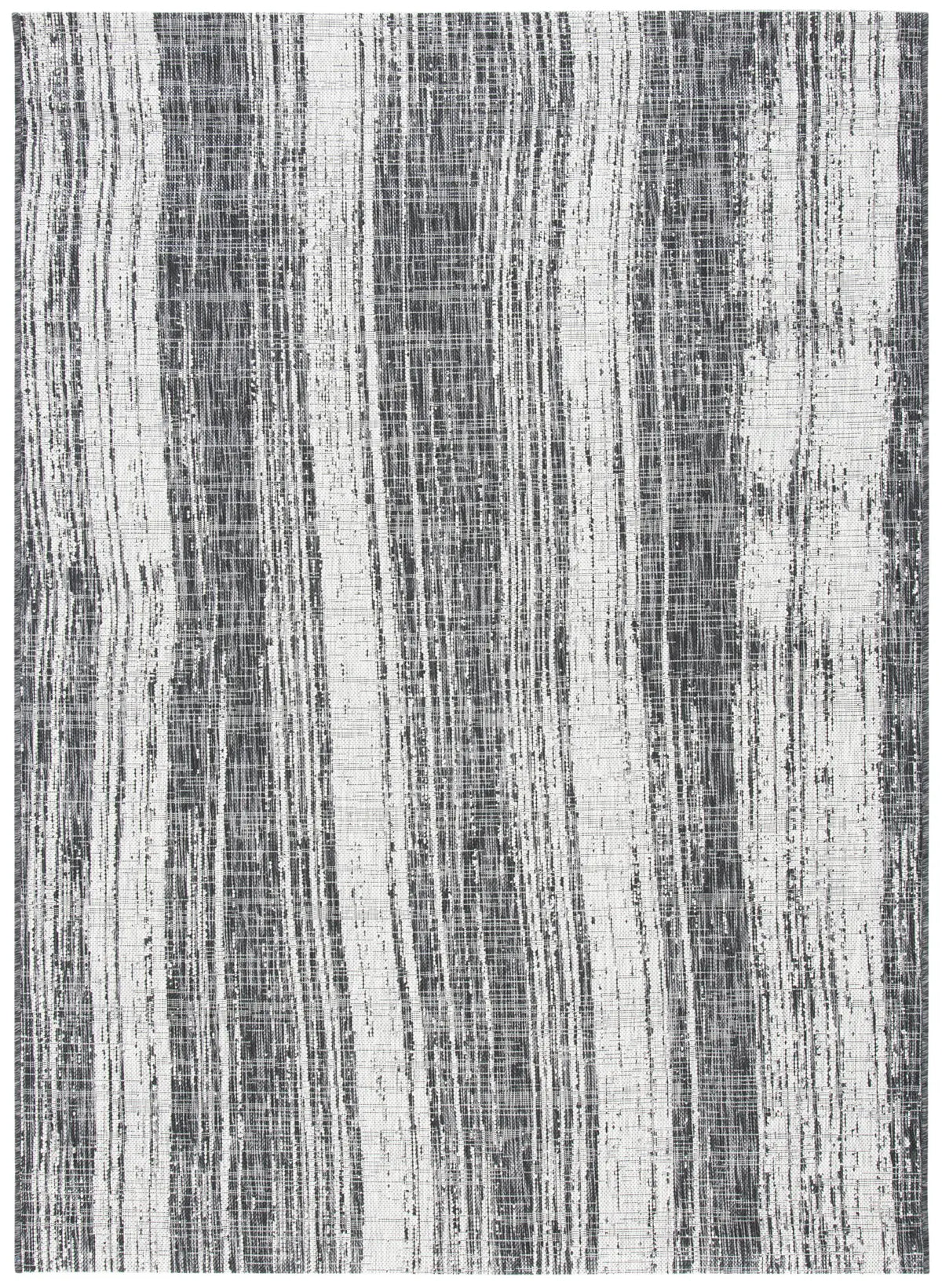 Safavieh Courtyard 4'-5" x 6'-5" Rug in Black / Grey