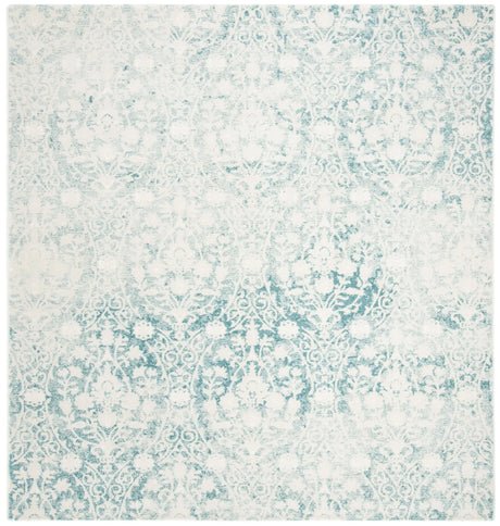 Safavieh Passion 6'-7" x 6'-7" Rug in Turquoise / Ivory