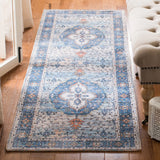 Safavieh Saffron 2'-3" x 8'-0" Rug in Blue / Ivory