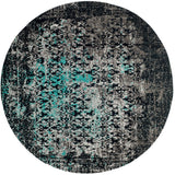 Safavieh Classic Vintage 6'-0" x 6'-0" Rug in Navy / Teal