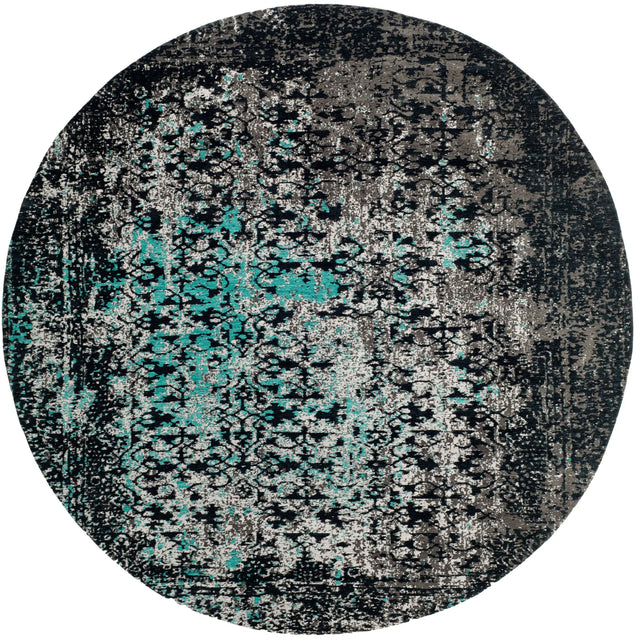 Safavieh Classic Vintage 6'-0" x 6'-0" Rug in Navy / Teal