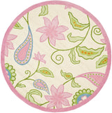 Safavieh Safavieh Kids 6'-0" x 6'-0" Rug in Ivory / Pink