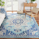 Safavieh Madison 10'-0" x 14'-0" Rug in Teal / Navy