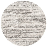 Safavieh Hudson Shag 5'-3" x 5'-3" Rug in Ivory / Grey