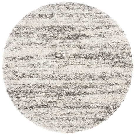 Safavieh Hudson Shag 5'-3" x 5'-3" Rug in Ivory / Grey