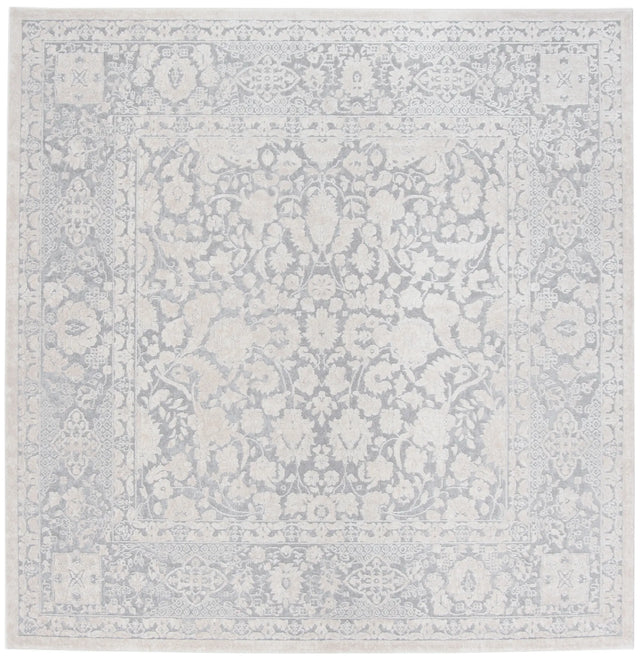 Safavieh Reflection 6'-7" x 6'-7" Rug in Light Grey / Cream