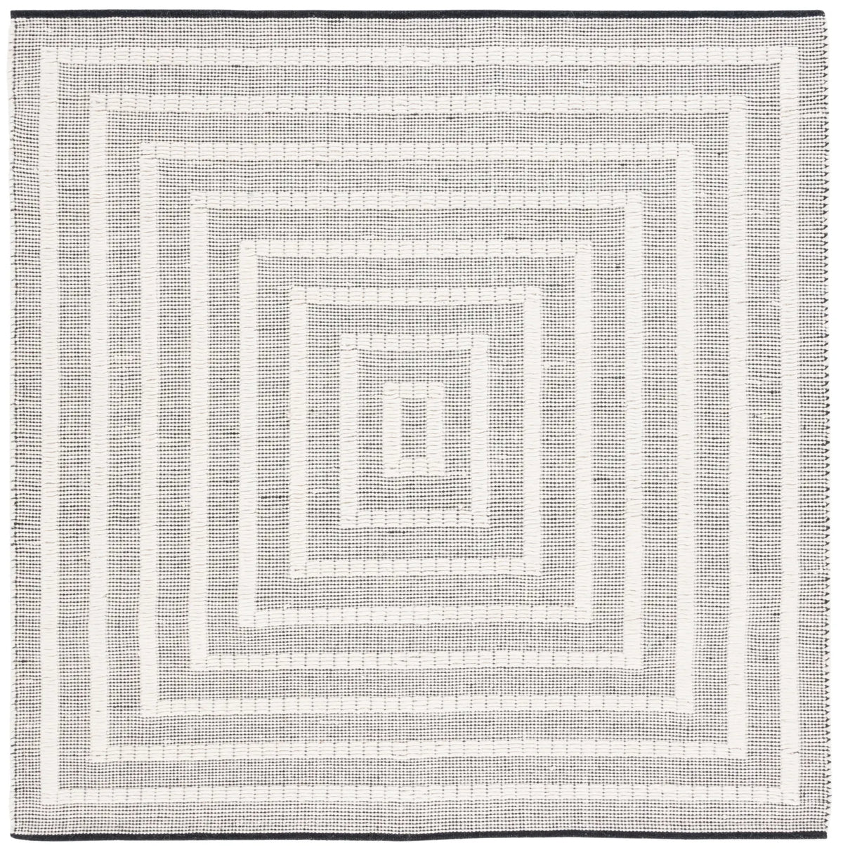Safavieh Natura 6'-0" x 6'-0" Rug in Black / Ivory