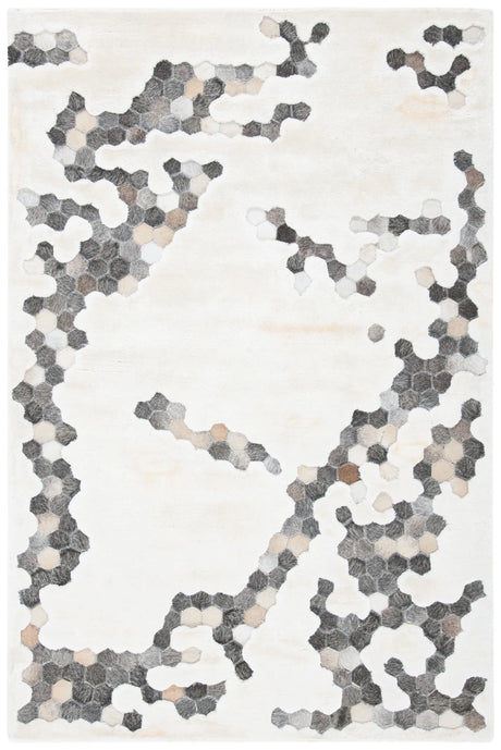 Safavieh Manhattan 4'-0" x 6'-0" Rug in Ivory