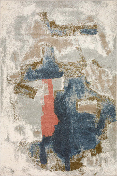 Loloi Spirit Spi-05 Stone/Multi Rugs - main flat