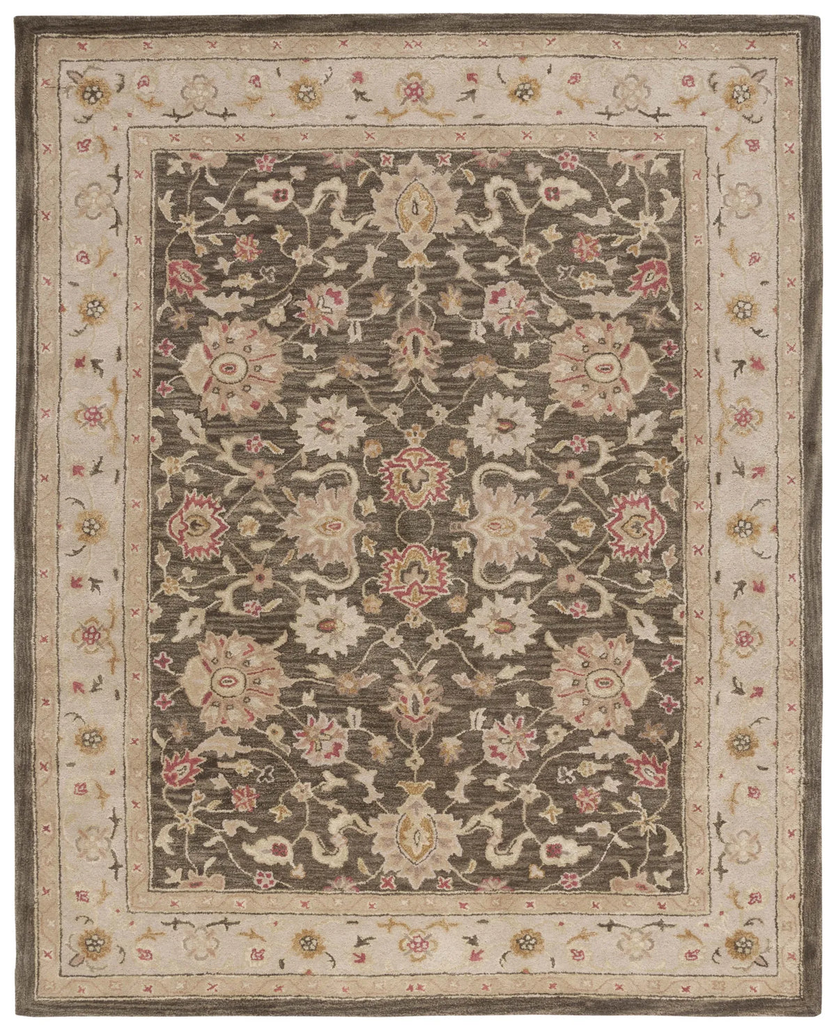 Safavieh Antiquity 9'-6" x 13'-6" Rug in Olive Grey / Beige