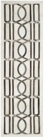 Safavieh Studio Leather 2'-3" x 7'-0" Rug in Ivory / Grey