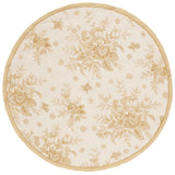Safavieh Chelsea 5'-6" x 5'-6" Rug in Ivory / Gold