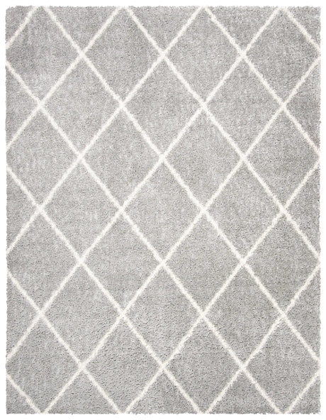 Safavieh Parma Shag 10'-0" x 14'-0" Rug in Grey / Cream