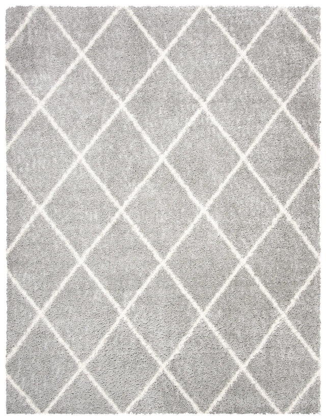 Safavieh Parma Shag 10'-0" x 14'-0" Rug in Grey / Cream