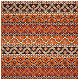 Safavieh Veranda 6'-7" x 6'-7" Rug in Rust / Red