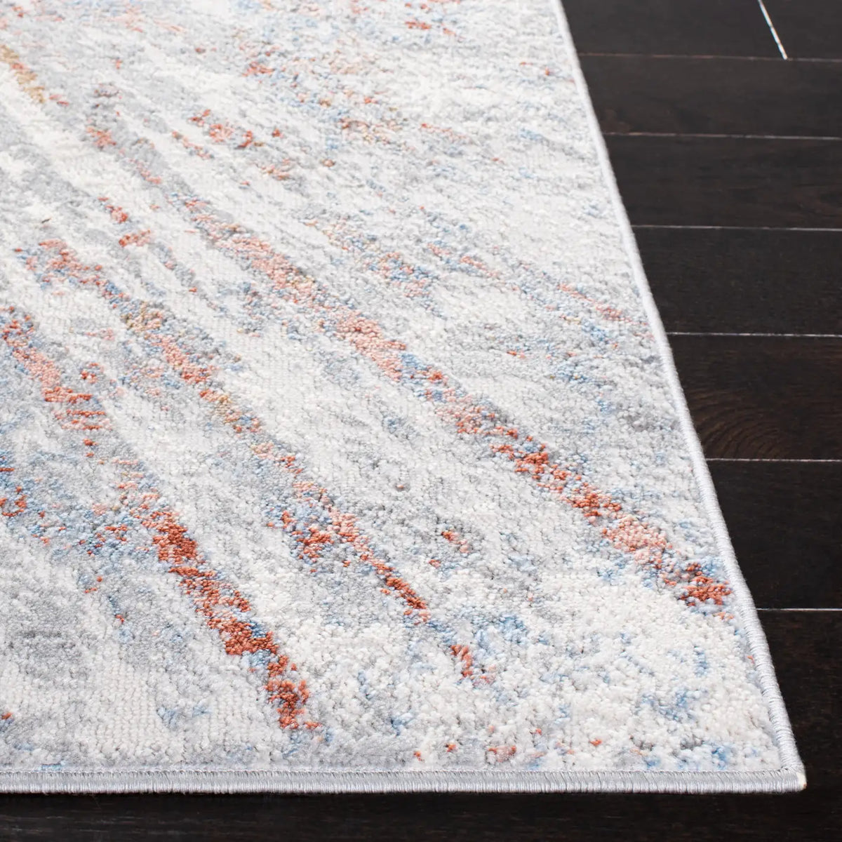 Safavieh Amelia 4'-5" x 6'-5" Rug in Grey / Rust
