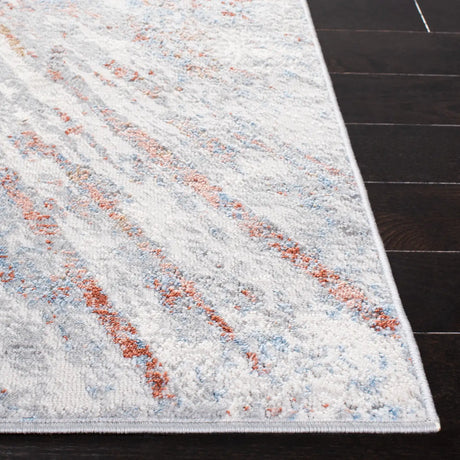 Safavieh Amelia 4'-5" x 6'-5" Rug in Grey / Rust