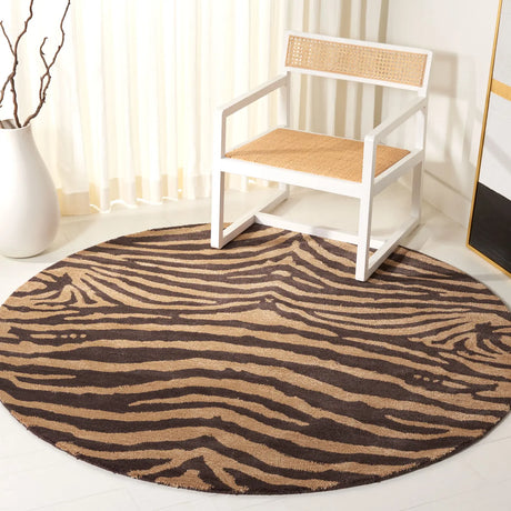 Safavieh Soho 6'-0" x 6'-0" Rug in Brown / Gold