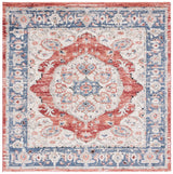Safavieh Luna 6'-7" x 6'-7" Rug in Beige / Blue Rust