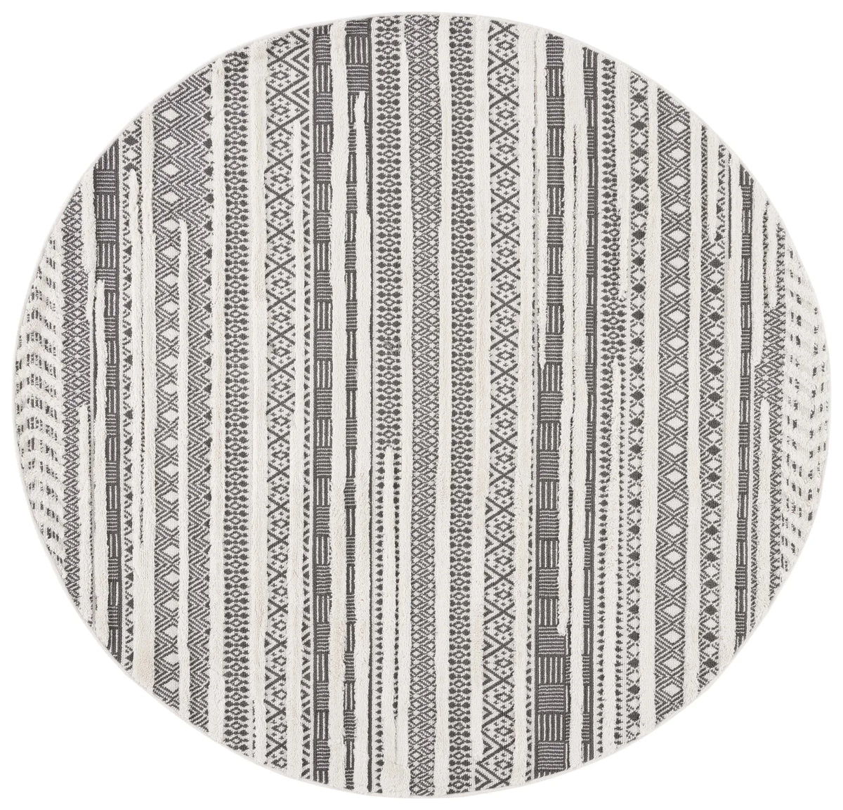 Safavieh Urban 6'-7" x 6'-7" Rug in Grey / Ivory