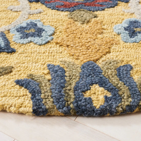 Safavieh Blossom 6'-0" x 6'-0" Rug in Gold / Multi