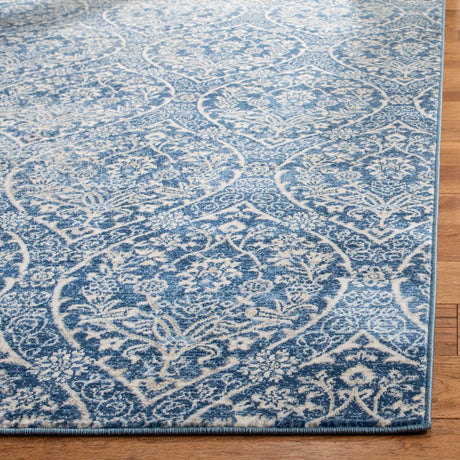 Safavieh Brentwood 4'-0" x 6'-0" Rug in Navy / Light Grey