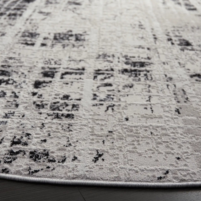 Safavieh Mila 6'-7" x 6'-7" Rug in Black / Ivory