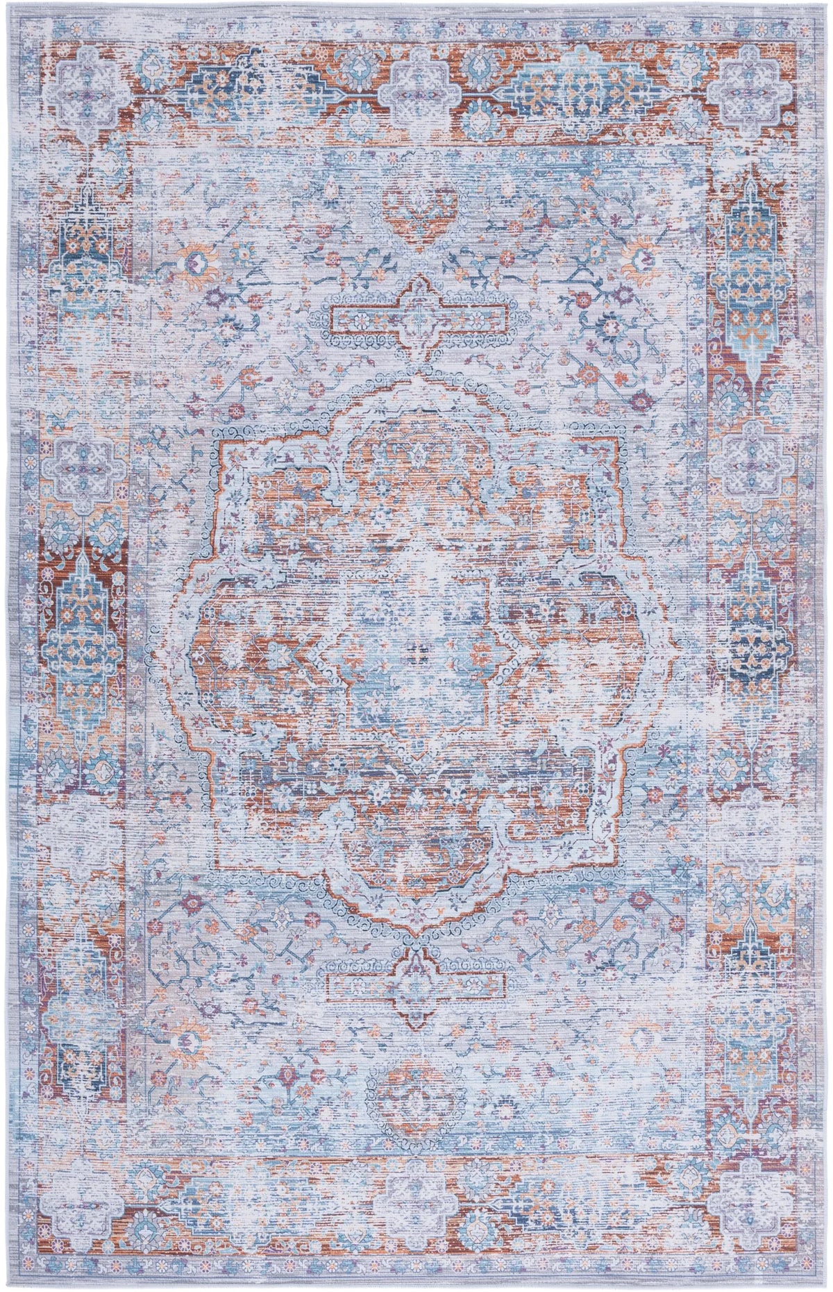 Safavieh Tucson 4'-0" x 6'-0" Rug in Beige / Rust