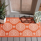 Safavieh Courtyard 2'-0" x 3'-7" Rug in Terracotta