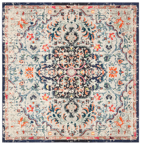 Safavieh Madison 6'-7" x 6'-7" Rug in Beige / Black