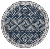 Safavieh Metro 6'-0" x 6'-0" Rug in Navy / Ivory