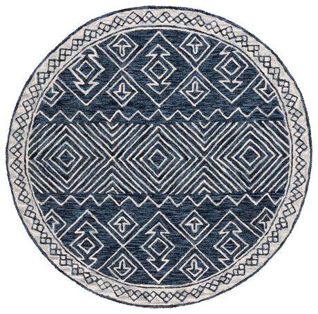 Safavieh Metro 6'-0" x 6'-0" Rug in Navy / Ivory
