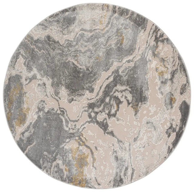 Safavieh Palma 6'-7" x 6'-7" Rug in Grey / Gold