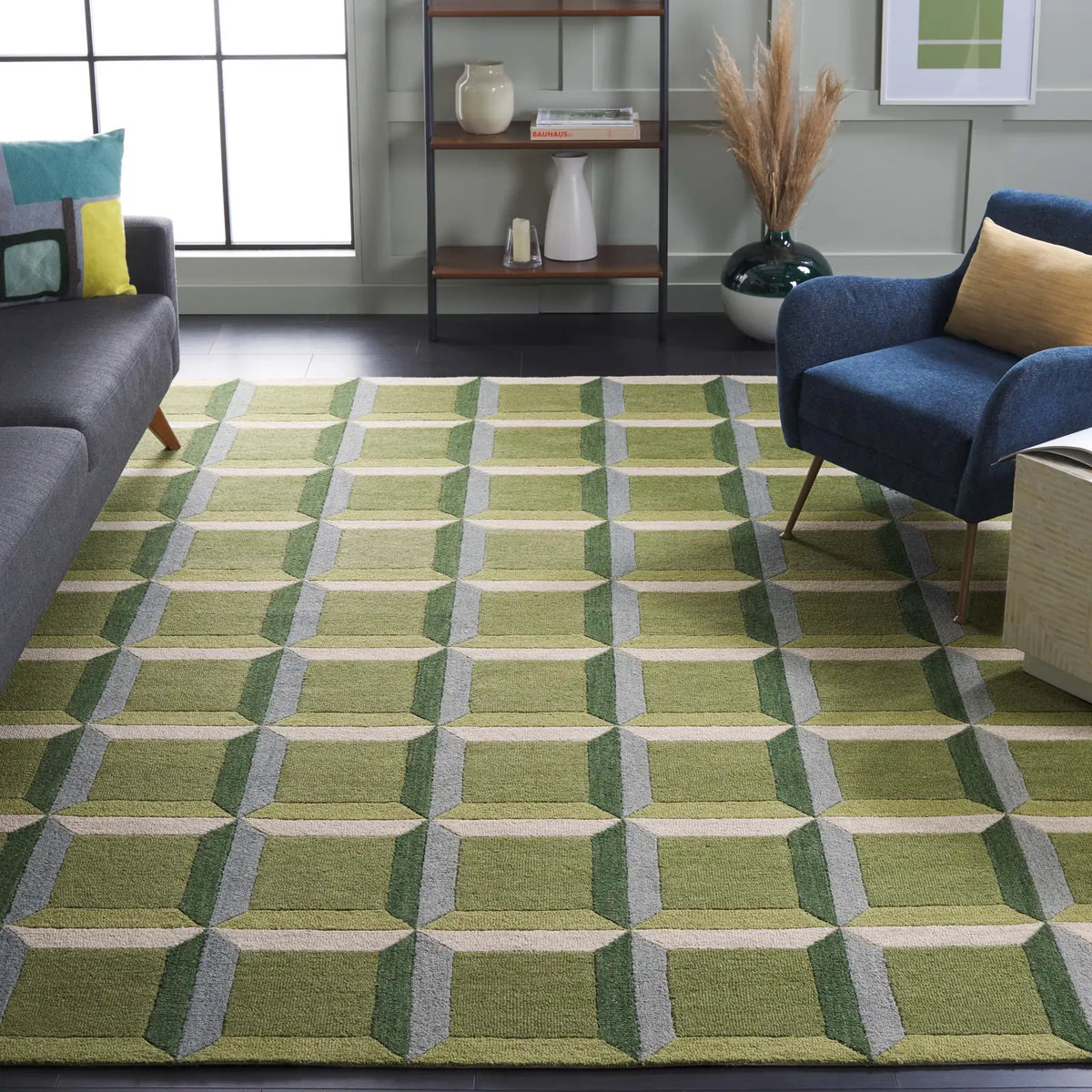 Safavieh Genre 10'-0" x 14'-0" Rug in Green / Beige